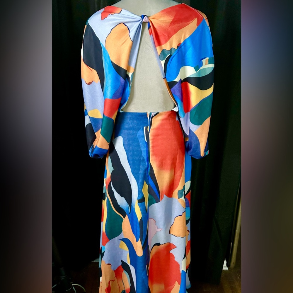 Bohemian The Label Artsy Multi-Colored Boho “Harmony” Midi Dress, Size S - Picture 6 of 8